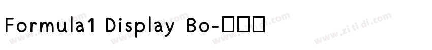 Formula1 Display Bo字体转换